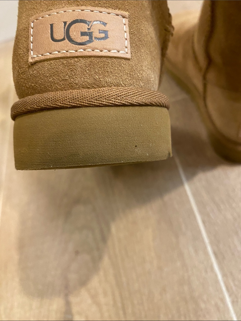 UGG Chestnut Button Shearling Mid-Calf Boots - Picture 7 of 9